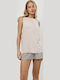 Aruelle Summer Women's Pyjama Set Beige Black Geometric