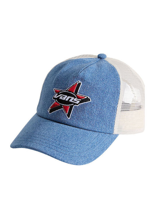 Vans Marked Jockey Trucker Cap Stonewash Blue
