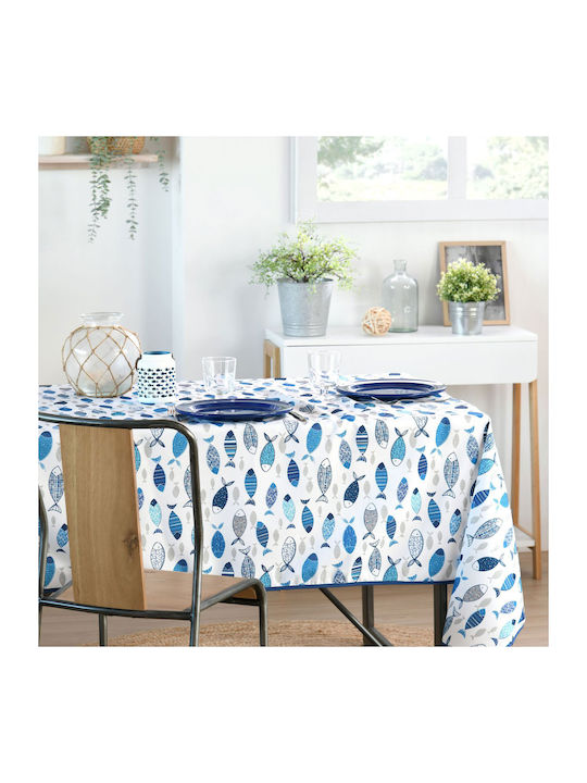 Tablecloth S-f Fletan Blue 140x240cm