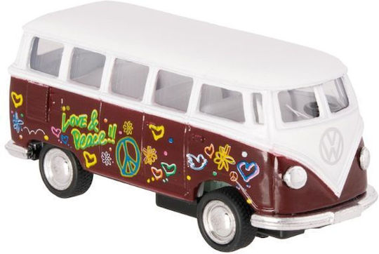 Λεωφορείο VW Classical Bus (1962) - Μπορντό 1:64 Pull Back