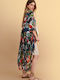 Long Women's Kimono Red