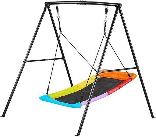 Vivatechnix Leagăn Tip Cuib Suspendat Textil 150x81 cm Gri