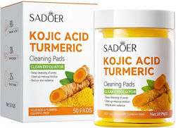 Make-up-Entferner Pads Kurkuma-Extrakt Sadoer 50 Stück Make-up-Entferner Pads Kurkuma-Extrakt Sadoer 50 Stück