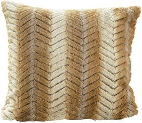 Decorative Pillow Case from Furry Beige 50x50cm