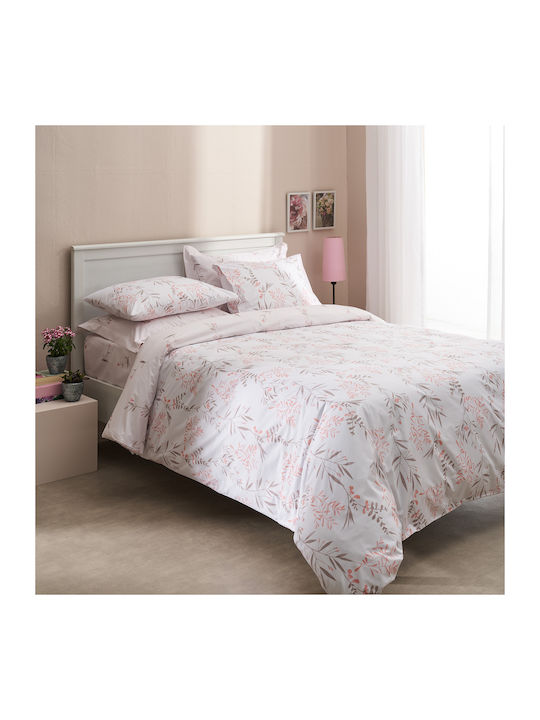 Charalambidis Textiles Υάκινθος Σετ Σεντόνια Υπέρδιπλα 220x260εκ. Πολύχρωμο (4τμχ)
