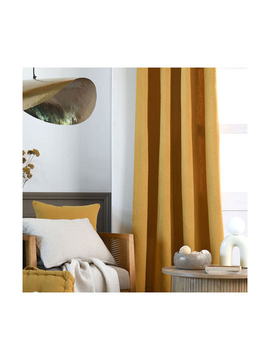 Vorhang mit Grommets Monaco Curry 140x260cm
