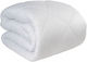 Hotel Quilt White King Size 220x240cm Cotton Sateen