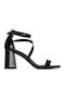 Damen Sandalen aus Schwarz Lackleder