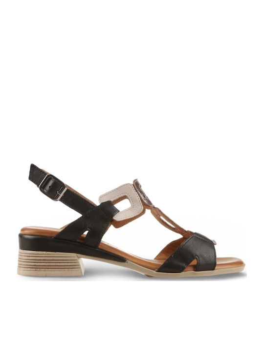 Air Anesis Leather Sandals Black