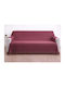 Throws Set 3 Pcs Chenille Red