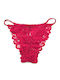 Cotton Women's Brazil with Burgundy Lace