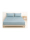 Kissenbezüge Set Blau 50x70cm