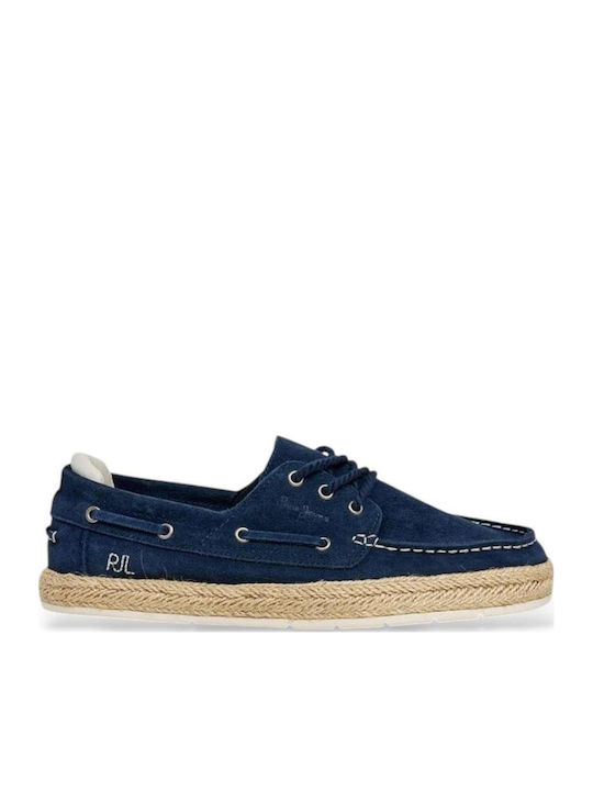 Pepe Jeans Men's Boat Shoes in Blue Colour