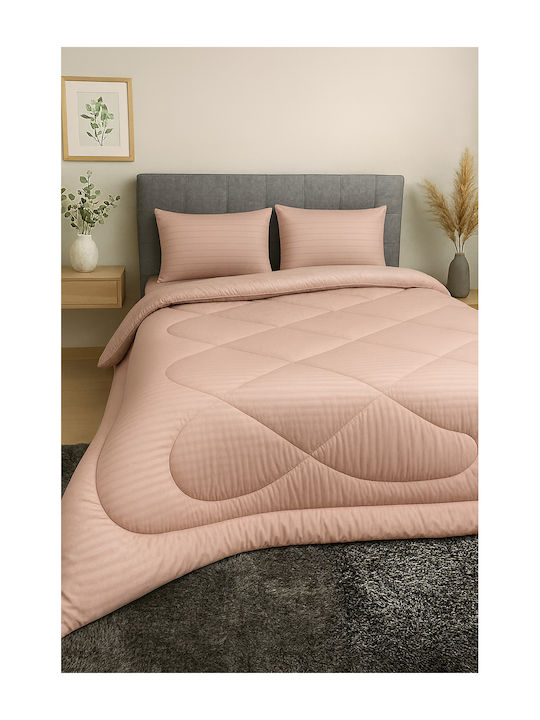 Плик За Завивка Единичен 160x220 Stripe Сомон