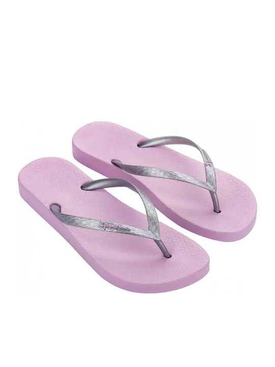 Ipanema Anatomica Tan Flip Flops in Silver Colour