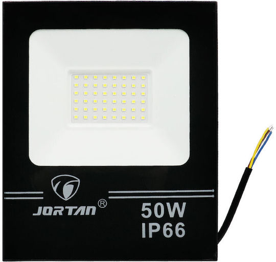 Jortan Waterproof LED Flood Light 50W Cold White IP66