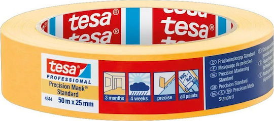 Tesa Ταινία Μαρκαρίσματος Ακριβείας Πορτοκαλί 50μ X 25mm 36τμχ
