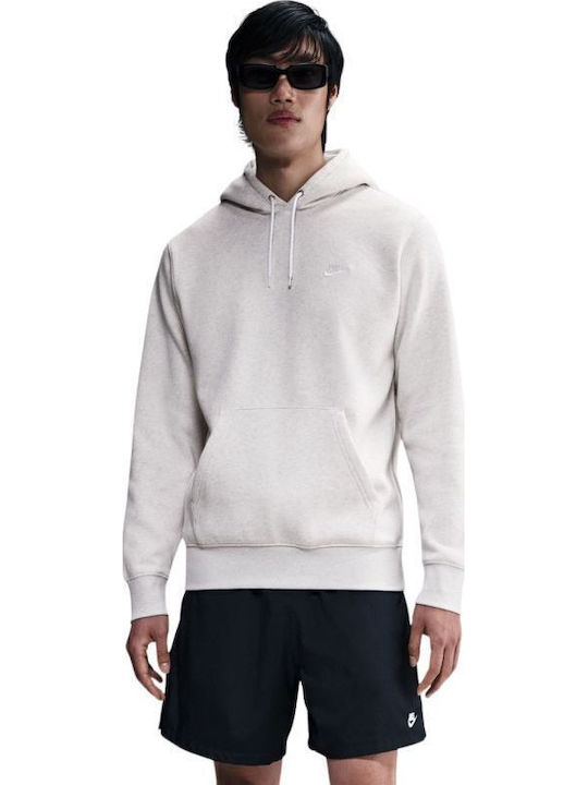 Nike Club Club Sweatshirt with Hood Gray