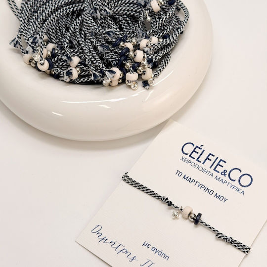 Celfie & CO Christening Charm Bracelet Blue 50 Pieces
