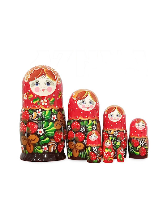 Azhna Decorative Porcelain Doll Made of Wood 19cm