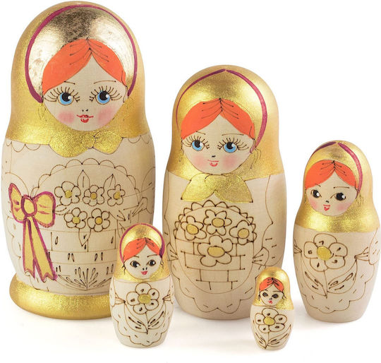 Azhna Декоративна Кукла от Дървo 10.5см
