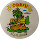 Glass Magnet 34mm Achilleio Corfu