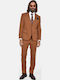 Winter Men's Suit with Slim Fit Camel
