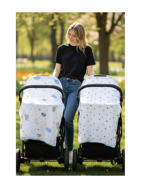 Babydom Одеяло За Пелени Екрю 80x90см Babydom Одеяло За Пелени Екрю 80x90см