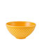 Bordallo Pinheiro Round Ceramic Yellow Serving Bowl