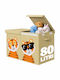 Bakaji Children's Storage Box Foldable Cardboard Beige 62.5x31.5x40cm