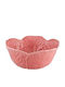 Bordallo Pinheiro Ceramic Pink Salad Bowl