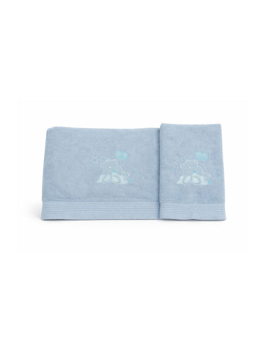 Set of Baby Towels 2pcs Bear Blue Set of Baby Towels 2pcs Bear Blue