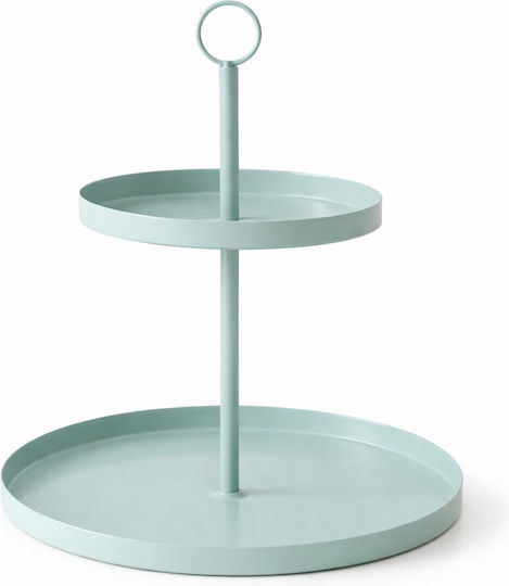 Metallic Dessert Tower Stand Green