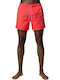 Men's Swimwear Shorts Red With Patterns