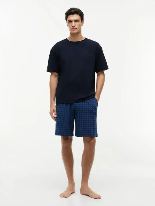 Tommy Hilfiger Sommer Herrenpyjama Baumwollene Des Sky-brk Flg Aop