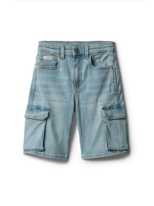 Kinder Shorts Bermudas Denim Blau