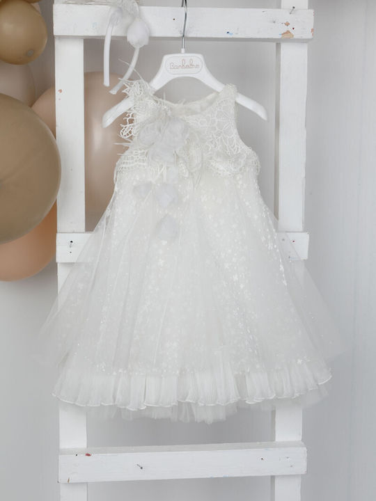 Bambolino Fani1830 White Baptism Dress Made of Lace