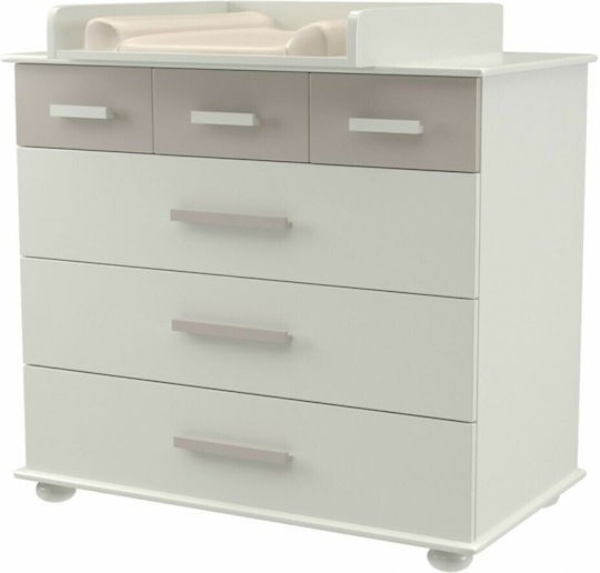 Patty Baby Dresser With 4 Drawers White 86x96x50cm