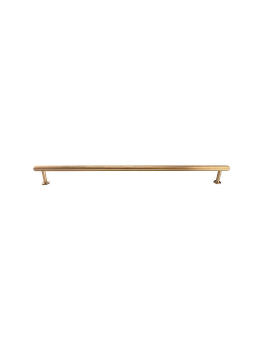 Viefe Mâner Pentru Mobilier Din Metal Brushed Brass 291mm (Centrele Găurilor 320mm) 0621320L291