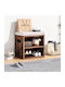 Hallway Furniture with Shoe Rack & Wardrobe Industrial 44x30x40cm