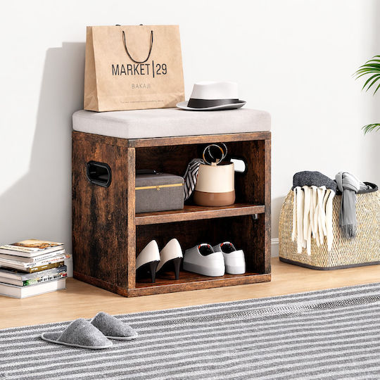 Hallway Furniture with Shoe Rack & Wardrobe Industrial 44x30x40cm