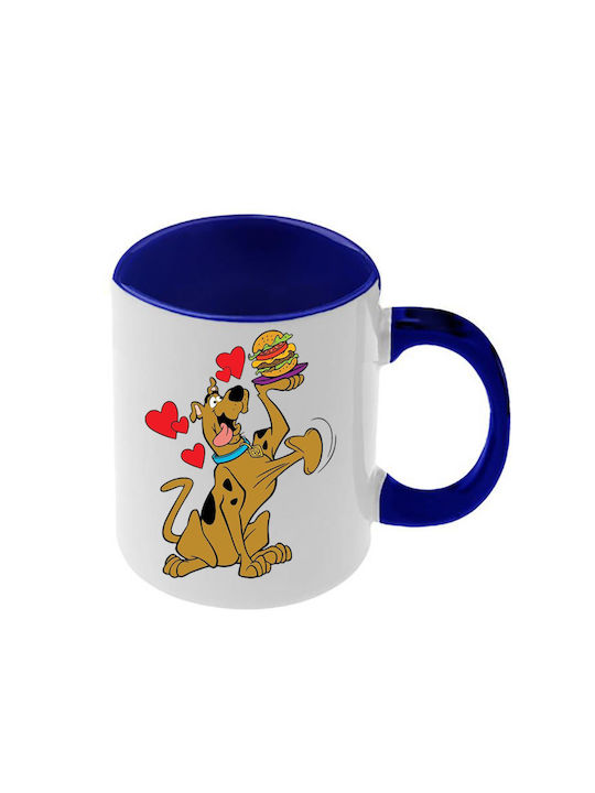 Κούπα Scooby Doo Σκούρα Μπλε Λαβή Εσωτερικό