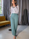 Nassira Pantaloni Dama Palazzo Cu Talie Înaltă Fit Aqua