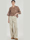 Women's Fabric Trousers Beige