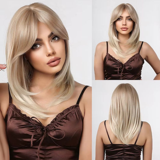 Animis Beauty Wig with Synthetic Hair in Blonde Color 40cm