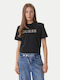 Bluză Damă Crop Tricou Negru