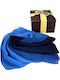 Velve Damen Seidenschal Blau