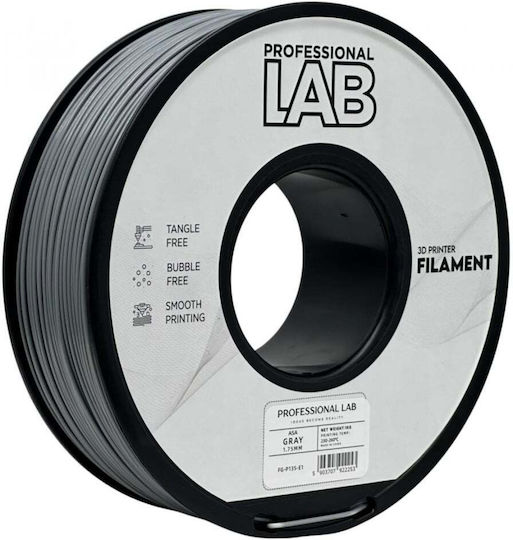 Professional Lab Filament Pentru Imprimante 3D ASA 1.75mm Gri 1kg
