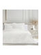 Nima Calla Σετ Κουβερλί Υπέρδιπλο Microfiber Ivory 240x260cm 3τμχ