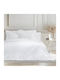 Nima Calla Σετ Κουβερλί Υπέρδιπλο Microfiber White 240x260cm 3τμχ